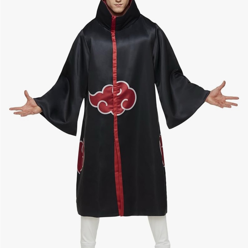Naruto Anime Unisex Cloak. Like New Condition except Zipper Needs Fixing